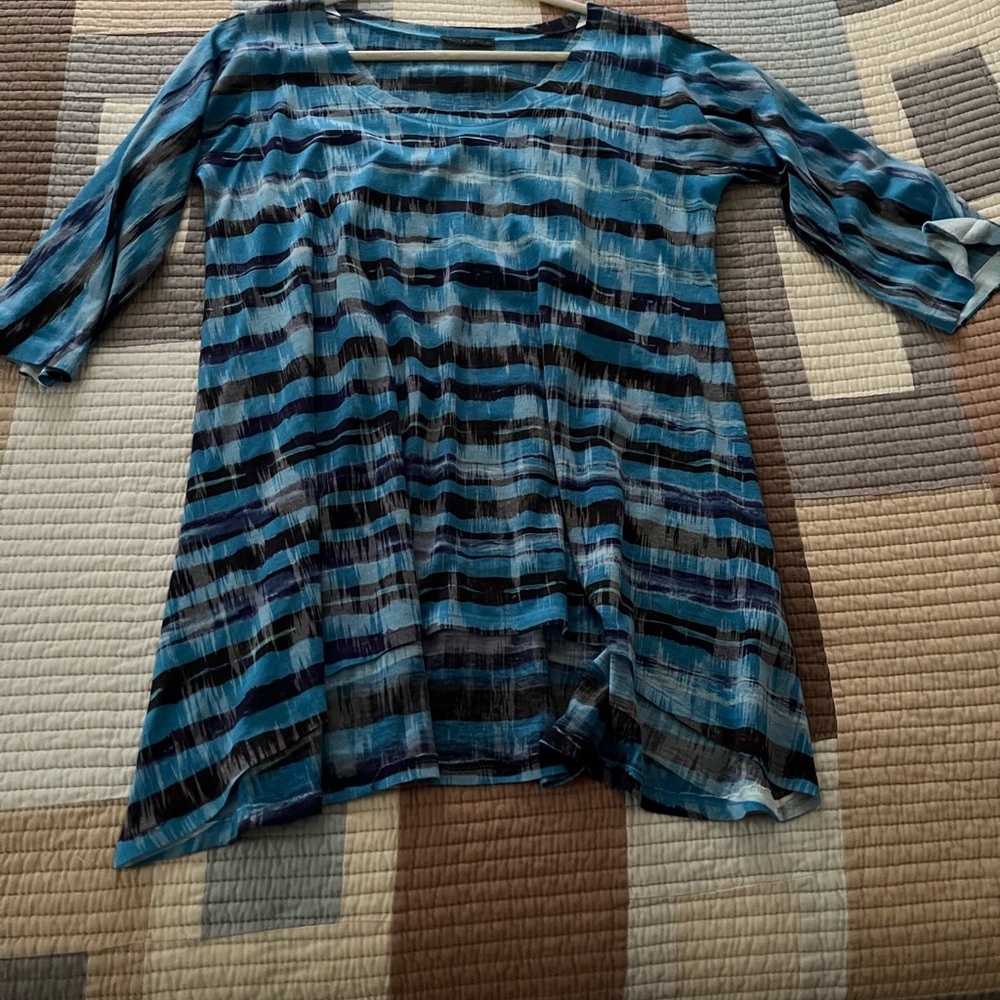 Blue tunic top